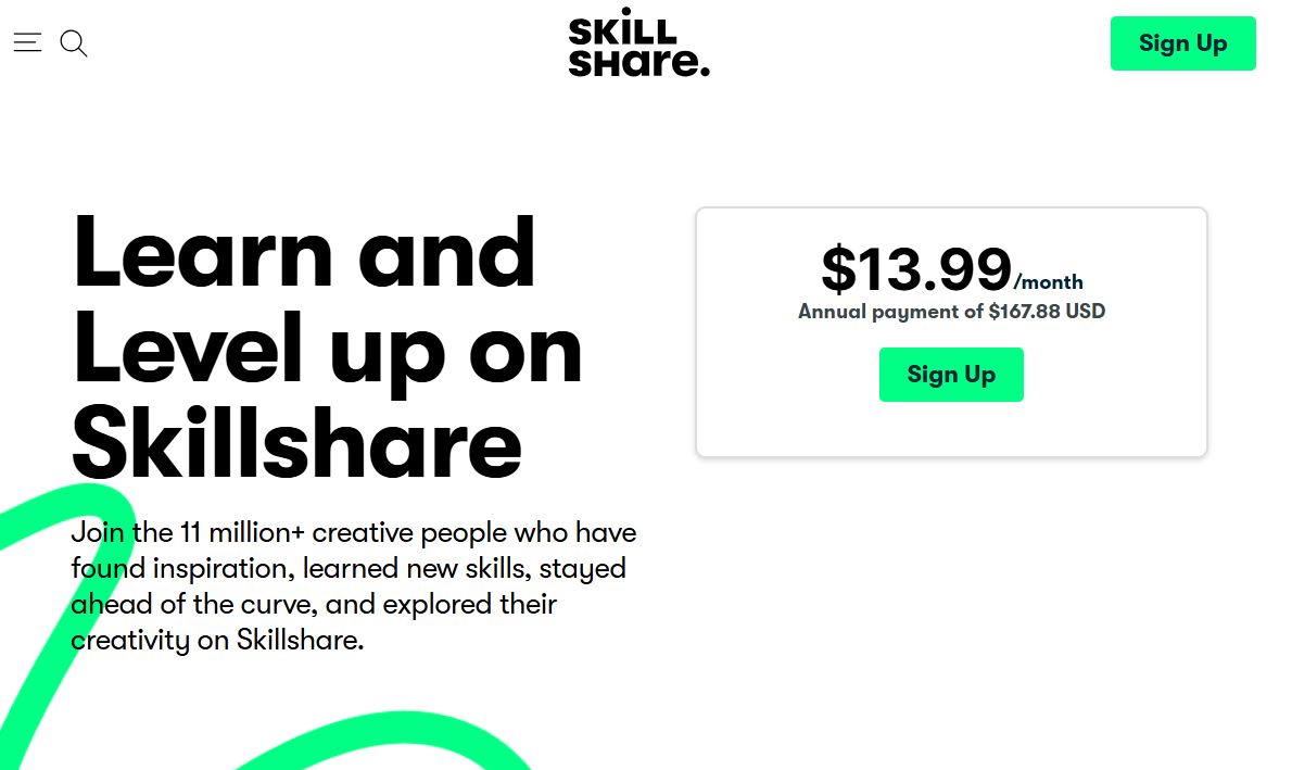 Skillshare pricing on May 18, 2025