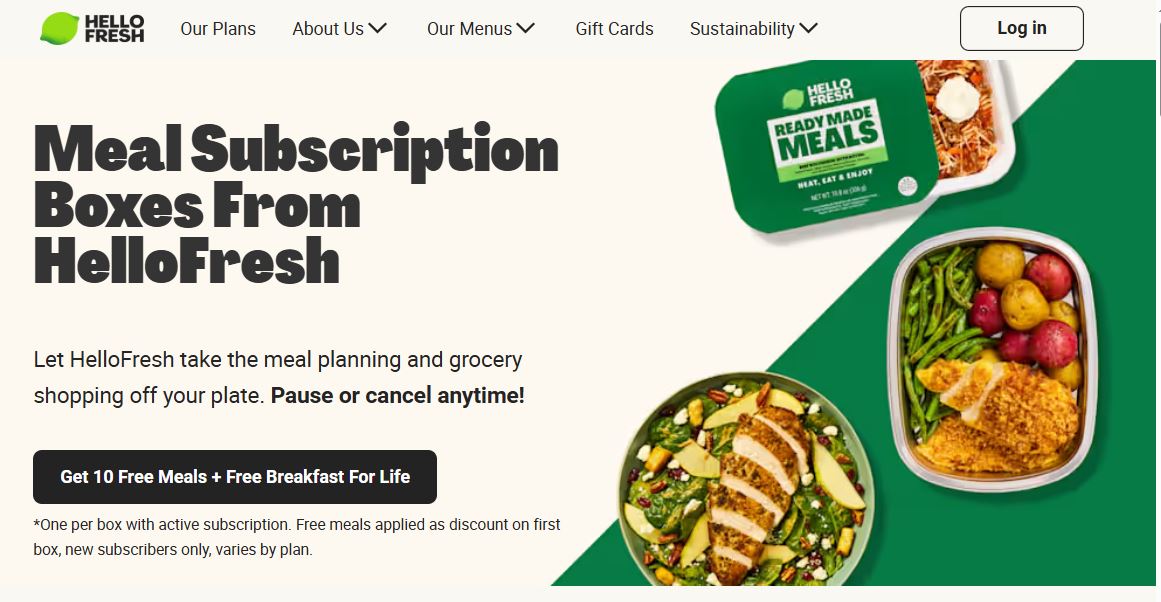 HelloFresh Subscription pricing on July 5, 2025