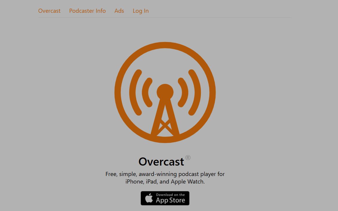 Overcast Radio Subscription pricing on July 27, 2025