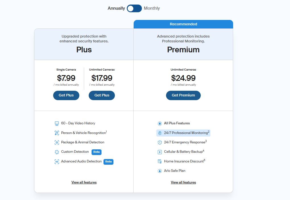Arlo pricing on August 19, 2025