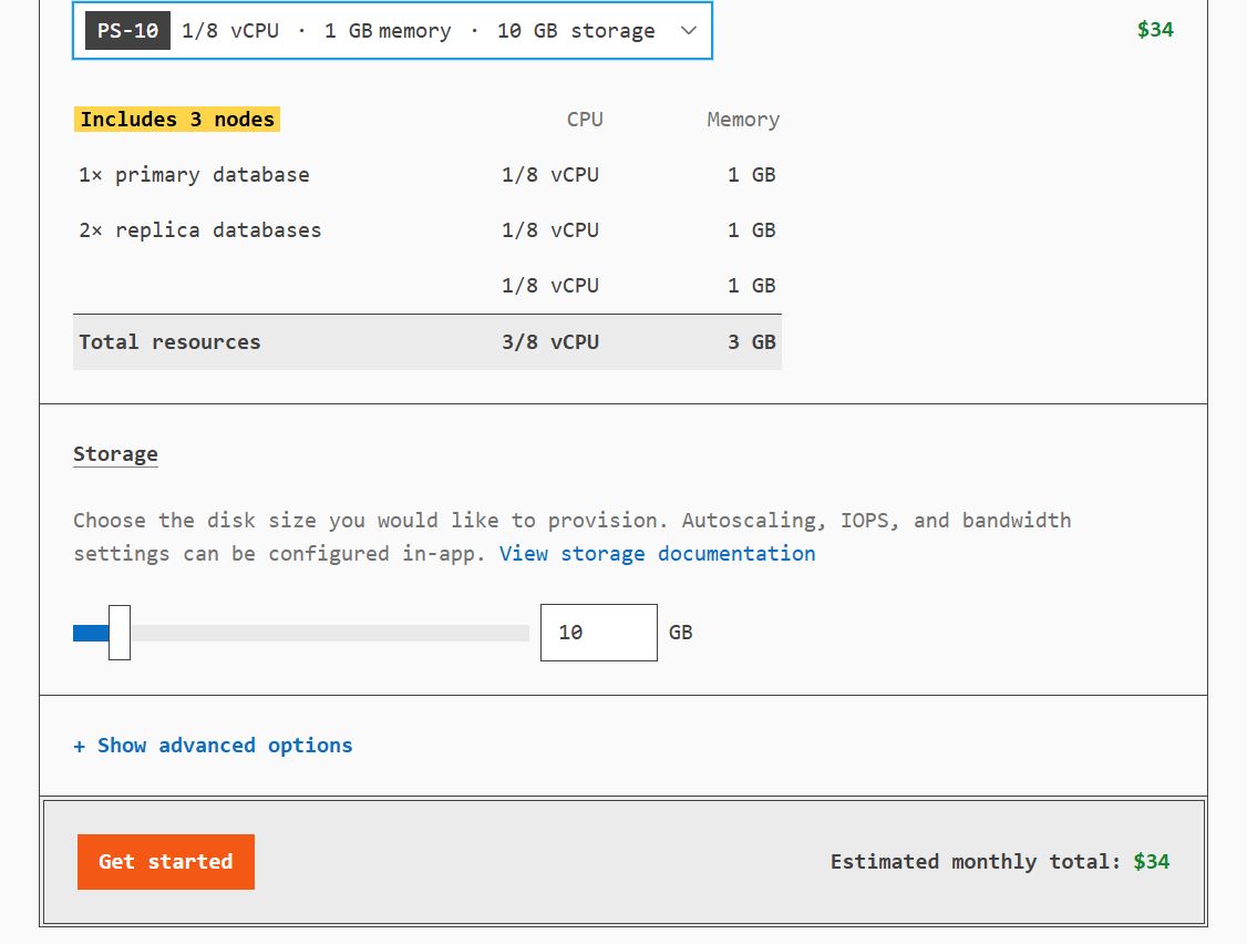 PlanetScale pricing on October 31, 2025