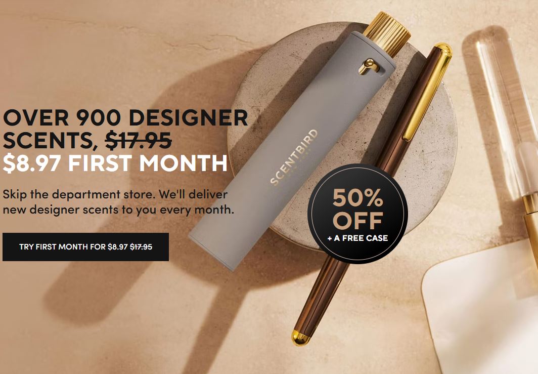 Scentbird Subscription pricing on October 2, 2025